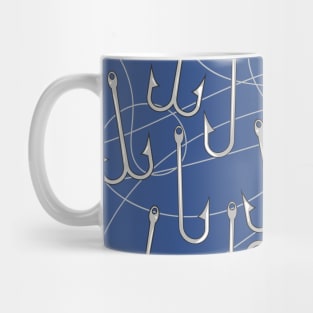 Fishing hooks pattern Mug